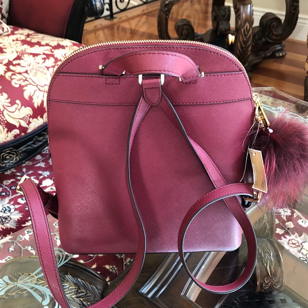 Michael kors large Emmy backpack&wallet&pom Pom - Picture 3 of 8